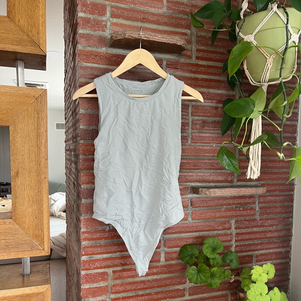 Gray Bodysuit Tank